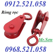 4 Móc treo ròng dọc sắt đỏ 30kg, 50kg,100kg,200,300kg 0912521058 Sơn Mr có puly sắt 1,2,3,5,10 tấn
