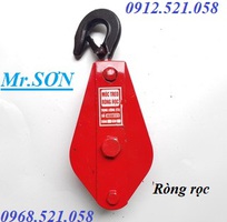 2 Móc treo ròng dọc sắt đỏ 30kg, 50kg,100kg,200,300kg 0912521058 Sơn Mr có puly sắt 1,2,3,5,10 tấn