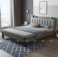 1 Giường Ngủ Gỗ Công Nghiệp Bọc Nệm Màu Xám Tinh Tế 1 Giường Ngủ Gỗ Công Nghiệp Bọc Nệm Màu Xám Tinh Tế