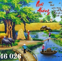 7 Tranh gạch men làng quê việt nam HP6283