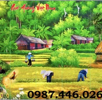 2 Tranh gạch men làng quê việt nam HP6283