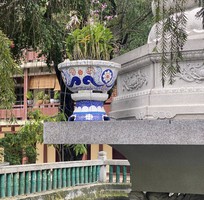 9 Chậu hoa đắp sành sứ, cẩn miểng thủ công mỹ nghệ