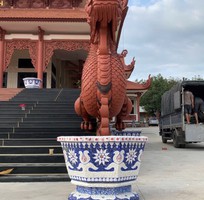 11 Chậu hoa đắp sành sứ, cẩn miểng thủ công mỹ nghệ