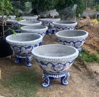 19 Chậu hoa đắp sành sứ, cẩn miểng thủ công mỹ nghệ