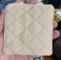 2 Đế lót ly vải kaki giá sỉ chỉ 3k / cái