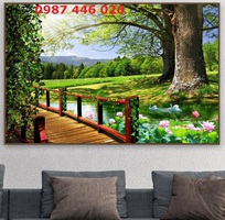 7 Tranh gạch phong cảnh, tranh ốp tường đẹp phòng khách HP09