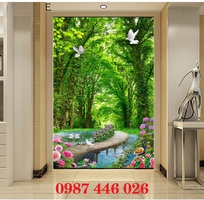 1 Tranh gạch phong cảnh, tranh ốp tường đẹp phòng khách HP09