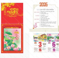 5 Lịch Bloc Siêu Đại 2026 - In lịch giá tốt cho doanh nghiệp