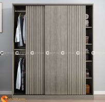 1 Tủ Quần Áo Cửa Lùa Gỗ MDF Thiết Kế Tinh Tế Kiểu Nhật