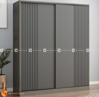 2 Tủ Quần Áo Cửa Lùa Gỗ MDF Thiết Kế Tinh Tế Kiểu Nhật