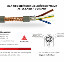 Cáp điều khiển chống nhiễu 3x0.75 Đà Nẵng, Quảng Ngãi, Bình Định, Nha Trang