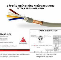 1 Cáp điều khiển chống nhiễu 3x0.75 Đà Nẵng, Quảng Ngãi, Bình Định, Nha Trang