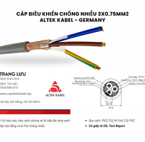 2 Cáp điều khiển chống nhiễu 3x0.75 Đà Nẵng, Quảng Ngãi, Bình Định, Nha Trang