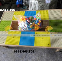 1 Bàn lego trẻ em, bàn xếp lego cho bé bằng gỗ 1 Bàn lego trẻ em, bàn xếp lego cho bé bằng gỗ