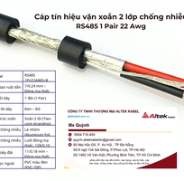 Cáp tín hiệu RS485 24AWG 1 Pair Altek Kabel Hà Nội, Đà Nẵng, HCM