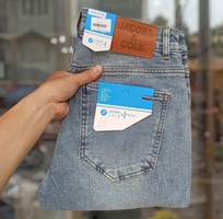 Quần jean Jacobs Cole xanh wash nhạt form slim co giãn nhẹ