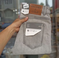 Quần jean Jacobs Cole ống slim co giãn nhẹ màu xám bạc
