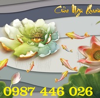 9 Gạch tranh hoa sen 3d HP0883