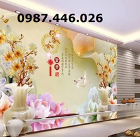 3 Gạch tranh 3d hoa mẫu đơn HP727