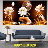 7 Gạch tranh hoa sen 3d HP0883