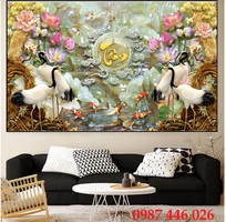 6 Gạch tranh 3d hoa mẫu đơn HP727