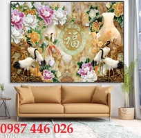 2 Gạch tranh 3d hoa mẫu đơn HP727