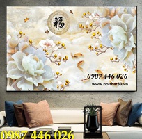 9 Gạch tranh 3d hoa mẫu đơn HP727