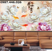 8 Gạch tranh 3d hoa mẫu đơn HP727