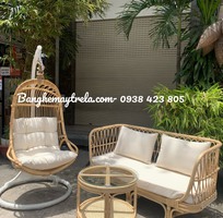 2 Combo bàn ghế kèm xích đu mây cho phòng khách