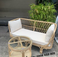 4 Combo bàn ghế kèm xích đu mây cho phòng khách