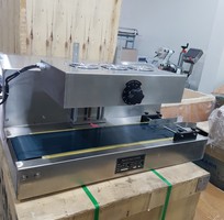 1 Máy dán màng siu tự động, máy ép màng nhôm trên nắp chai, máy ép màng siu