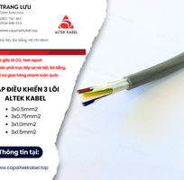 Cáp điều khiển Altek Kabel 3 lõi giá xưởng tại Hà Nội, Đà Nẵng