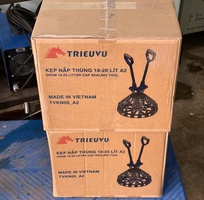 1 Kẹp Nắp Thùng 18-20L Triệu Vũ Sx -Ngàm Inox Siêu Bền Bỉ- Bảo Hành 12 Tháng