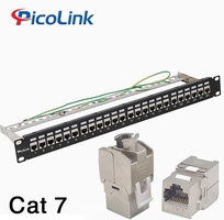 4 Thanh đấu nối Patch Panel 24 cổng Cat6 FTP 1U PicoLink PL-F1U24P-C6