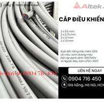 1 Cáp tín hiệu điều khiển 2x0.5, 2x0.75, 2x1.0, 2x1.5 Altek Kabel Đà Nẵng, Hà Nội