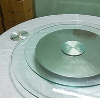 2 Mâm kính xoay bàn tiệc