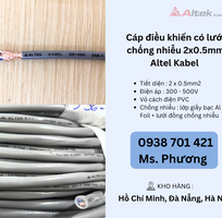 3 Cáp điều khiển có lưới chống nhiễu 2x0.5mm Altel Kabel Đà Nẵng, Hà Nội, Hồ Chí Minh