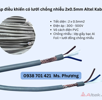 1 Cáp điều khiển có lưới chống nhiễu 2x0.5mm Altel Kabel Đà Nẵng, Hà Nội, Hồ Chí Minh