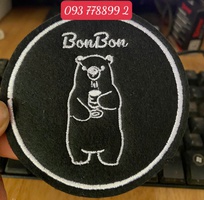 2 Đế lót ly vải , đế lót ly kaki in ấn theo yêu cầu , giá tại xưởng