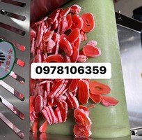 1 Máy thái trái cây hạt lựu, máy thái trái cây sấy dẻo hạt lựu,máy thái mứt cam- xí muội hạt lựu