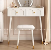 Bàn Trang Điểm Gỗ Công Nghiệp MDF Màu Trắng Hiện Đại