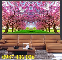 Tranh gạch men hoa anh đào HP0283