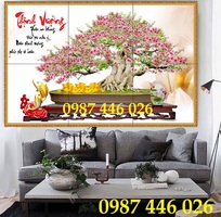 2 Tranh gạch men hoa anh đào HP0283