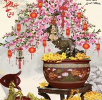 6 Tranh gạch men hoa anh đào HP0283