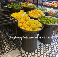 4 Sọt mây nhựa để trái cây hoa quả