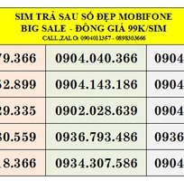 10 Xả kho số trả sau mobifone - số đẹp giá rẻ