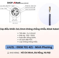 3 Cáp điều khiển 3 lõi không chống nhiễu Altek Kabel Đà Nẵng, Hà Nội, Hồ Chí Minh