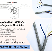 Cáp điều khiển 3 lõi không chống nhiễu Altek Kabel Đà Nẵng, Hà Nội, Hồ Chí Minh