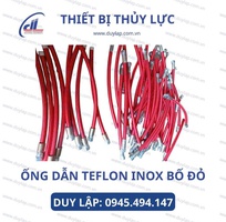 Ống chịu nhiệt Teflon bọc lưới Inox, Bọc bố vải xanh,đỏ