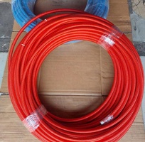 4 Ống chịu nhiệt Teflon bọc lưới Inox, Bọc bố vải xanh,đỏ